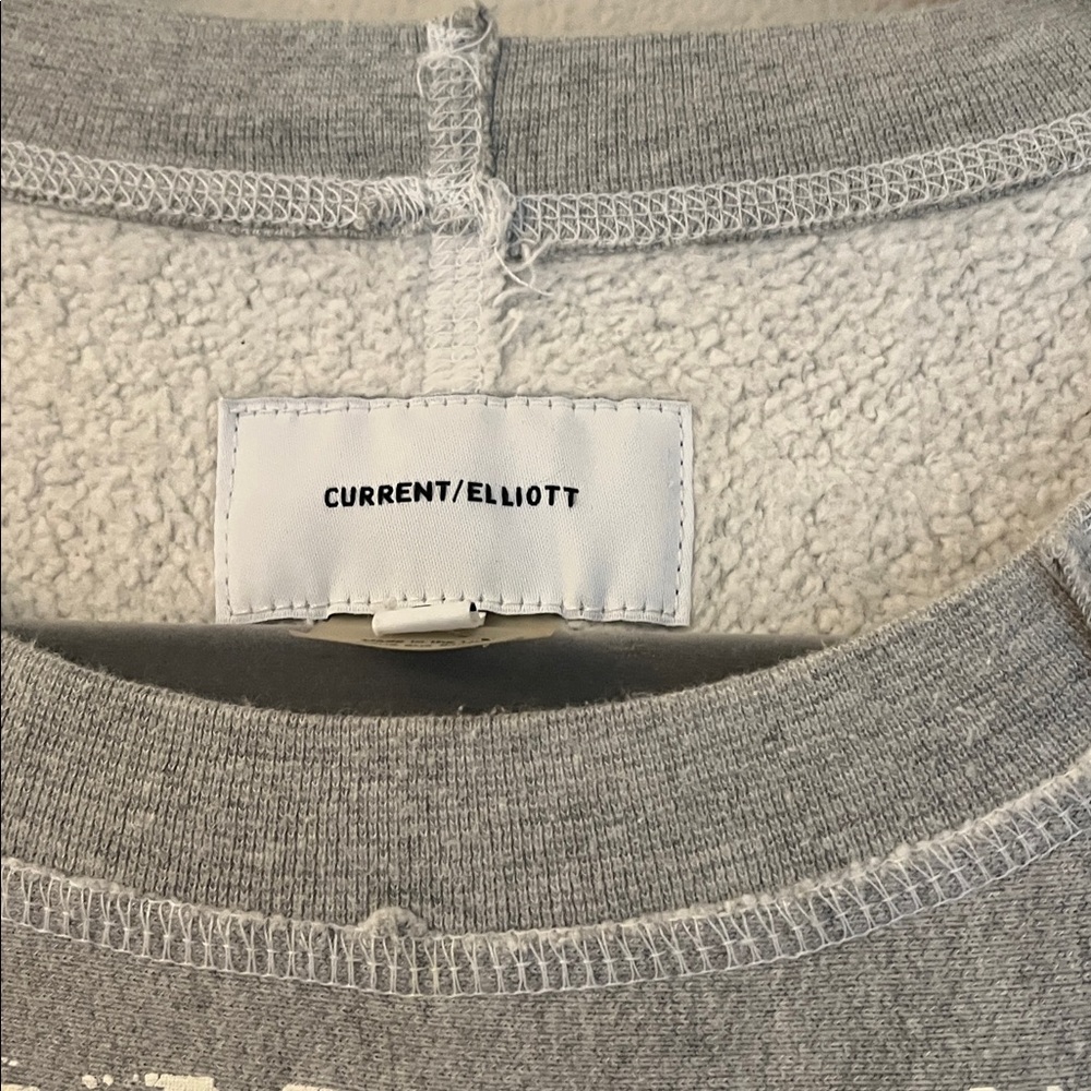 Current/Elliott The Split Varsity Sweatshirt Size… - image 3